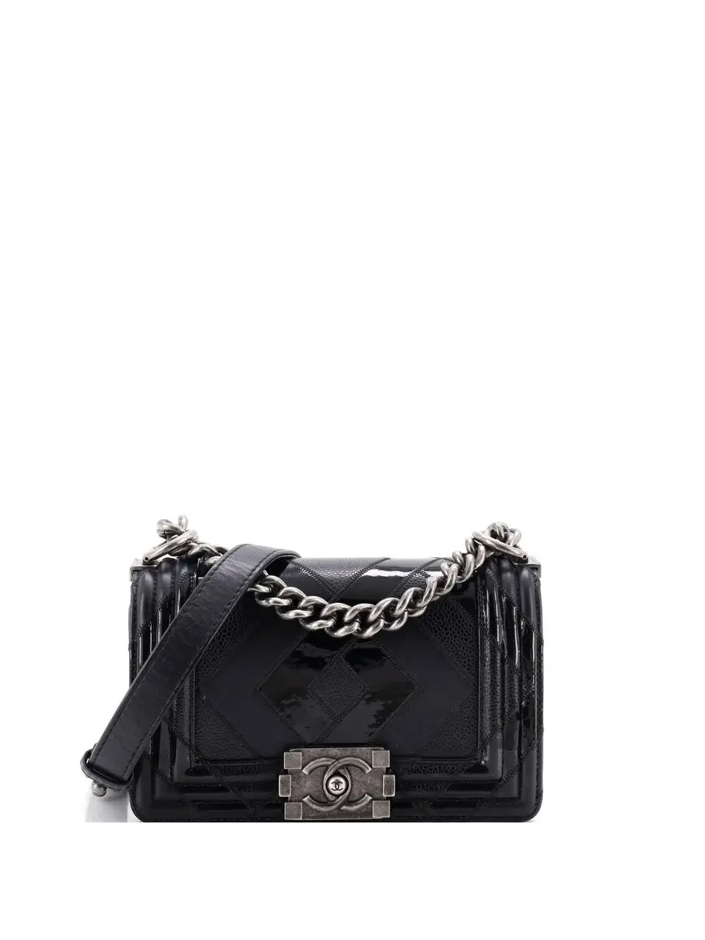 Chanel Boy Flap Bag Patchwork Caviar #262236C43B